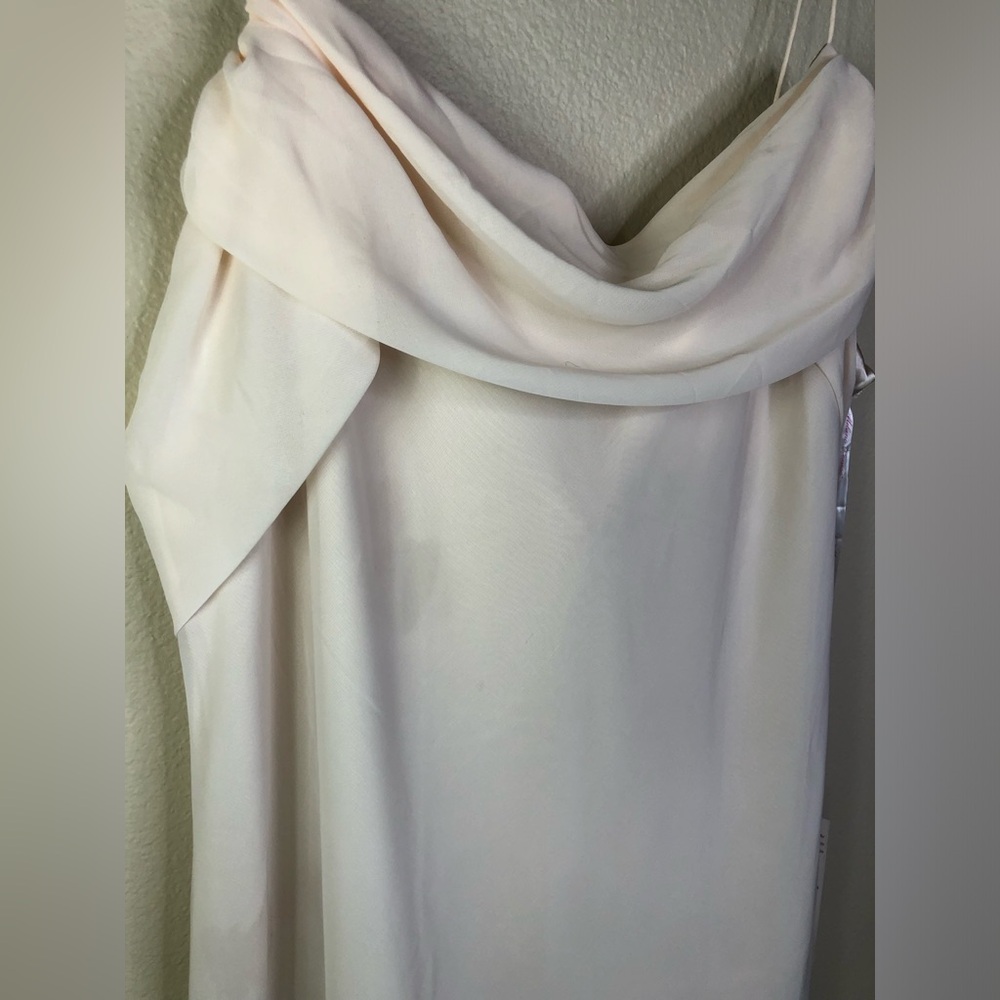 Milano Formals Chiffon Gown Champagne NWT 5XL - Picture 3 of 10